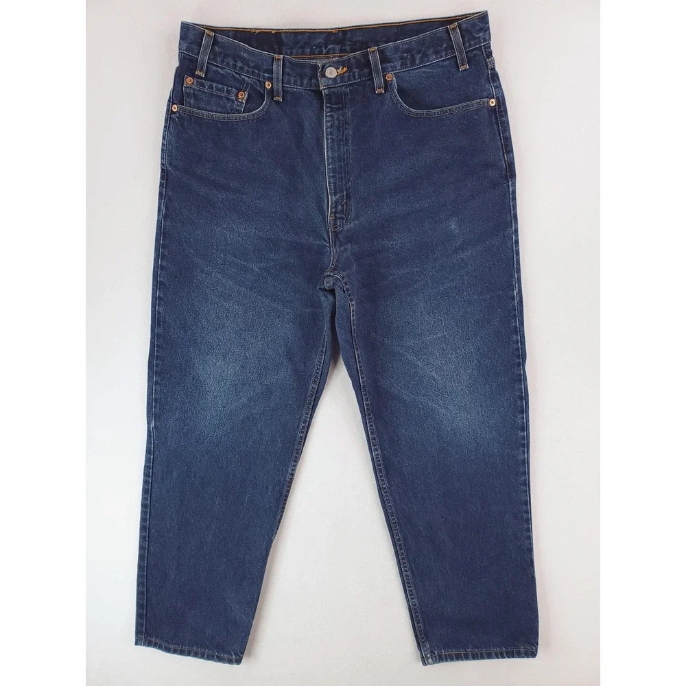 Vintage Levis 550 Jeans Mens 38x30 Blue Denim Relaxed Tapered USA MADE Y2K Baggy